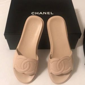 Authentic Chanel Slides